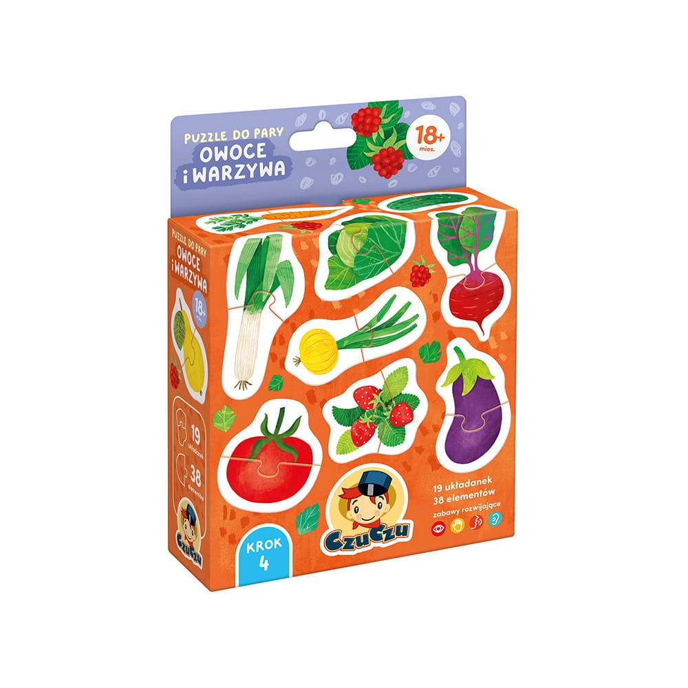 Puzzle do pary Owoce i warzywa 18m+ / Czuczu