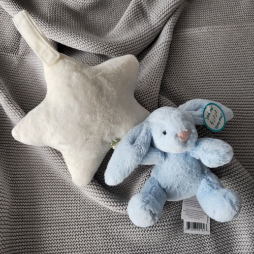 Przytulanka dla Niemowlaka Królik z Gwiazdką Pozytywka Niebieska 28 cm Jellycat