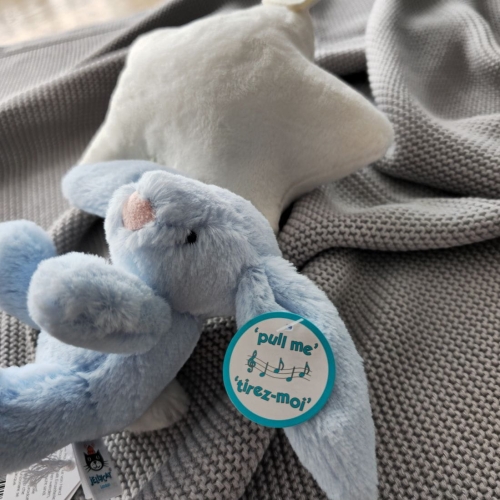 Przytulanka dla Niemowlaka Królik z Gwiazdką Pozytywka Niebieska 28 cm Jellycat