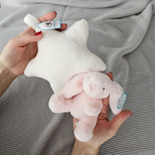 Przytulanka dla Niemowlaka Królik z Gwiazdką Pozytywka Różowa 28 cm Jellycat