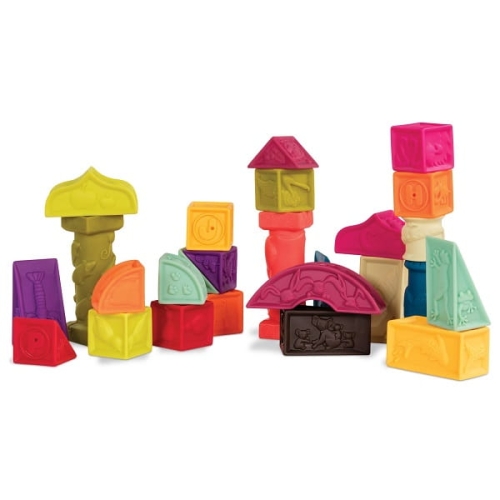 Elemenosqueeze – klocki miękkie – zestaw duży BX1482Z / B.toys