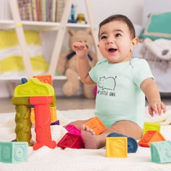 Elemenosqueeze – klocki miękkie – zestaw duży BX1482Z / B.toys