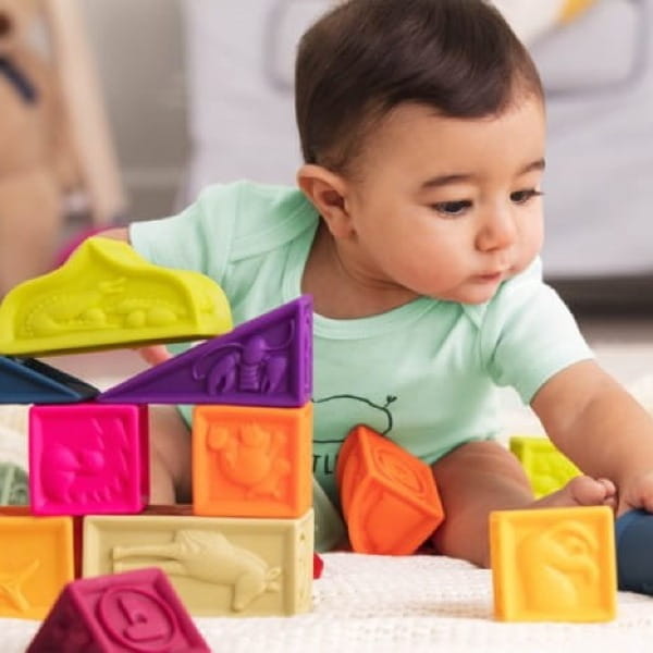 Elemenosqueeze – klocki miękkie – zestaw duży BX1482Z / B.toys