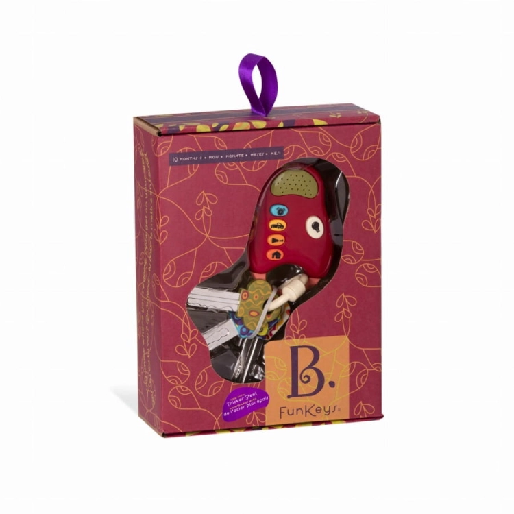 FunKeys – zestaw kluczy samochodowych z pilotem czerwona BX1204Z / B.toys