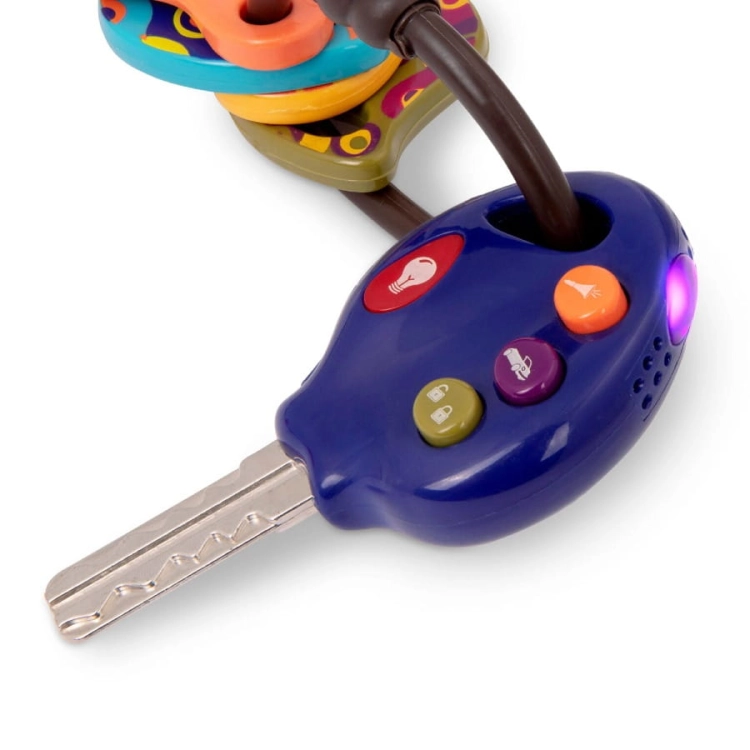 LucKeys – zestaw kluczy samochodowych z pilotem w kluczyku - granatowa BX1930Z / B.toys