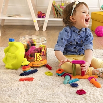 Stackadoos in Jar – klocki jeżyki w słoju BX1175Z / B.toys