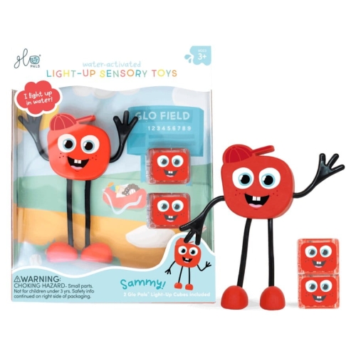 Postać do kąpieli Sammy - zestaw z dwiema kostkami sensorycznymi świecącymi w wodzie / Glo Pals