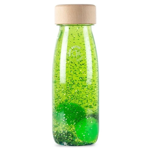 Butelka sensoryczna Float zielona / Petit Boum