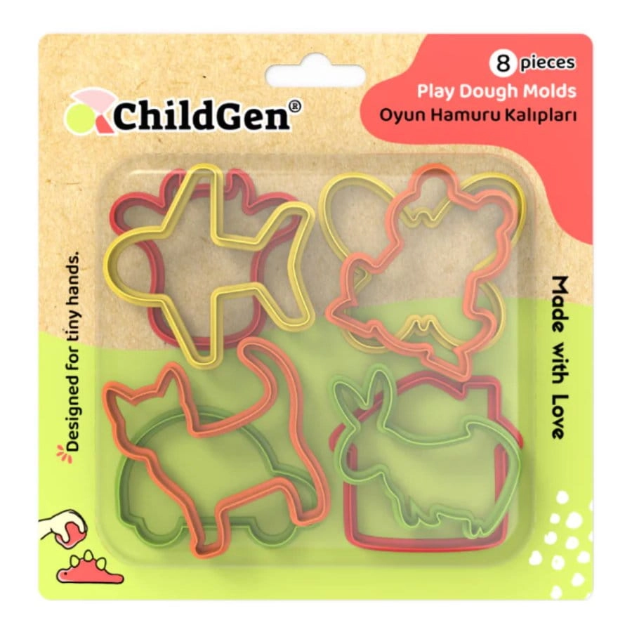 Zestaw 8 foremek do modelowania ciastoliny / ChildGen