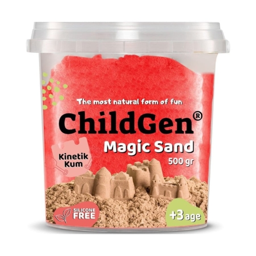 Piasek kinetyczny, 100% naturalny Czerwony, 500g / ChildGen