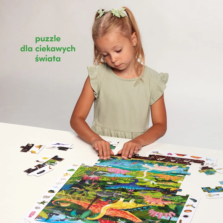 Obserwacyjne puzzle Dinozaury 60el. 4+ / Czuczu
