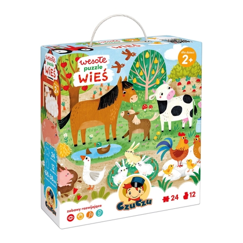 Wesołe puzzle Wieś 60el. 2+ / Czuczu