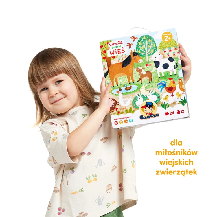 Wesołe puzzle Wieś 60el. 2+ / Czuczu