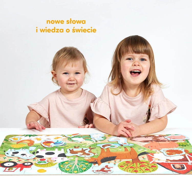 Wesołe puzzle Wieś 60el. 2+ / Czuczu