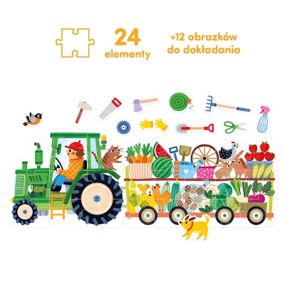 Moto puzzle Traktor 24el. 2+ / Czuczu