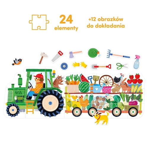 Moto puzzle Traktor 24el. 2+ / Czuczu