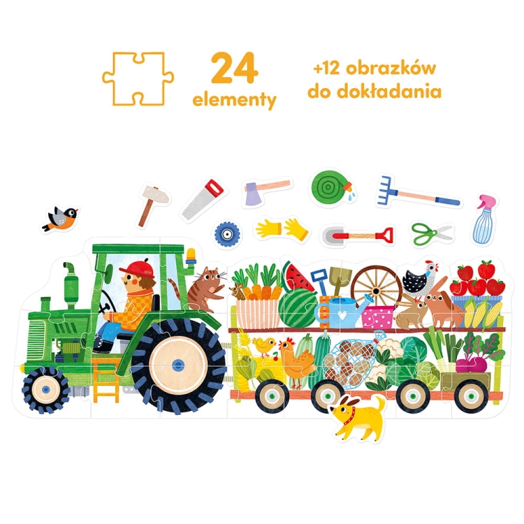 Moto puzzle Traktor 24el. 2+ / Czuczu