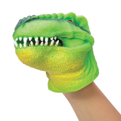 Sensoryczna Pacynka na rękę dinozaur / Schylling