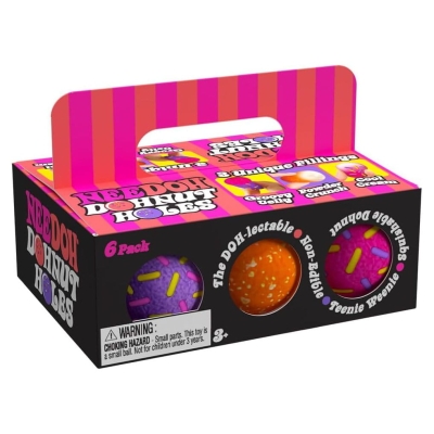 Sensoryczny gniotek Mini Needoh Dohnut Holes 6szt. / Schylling