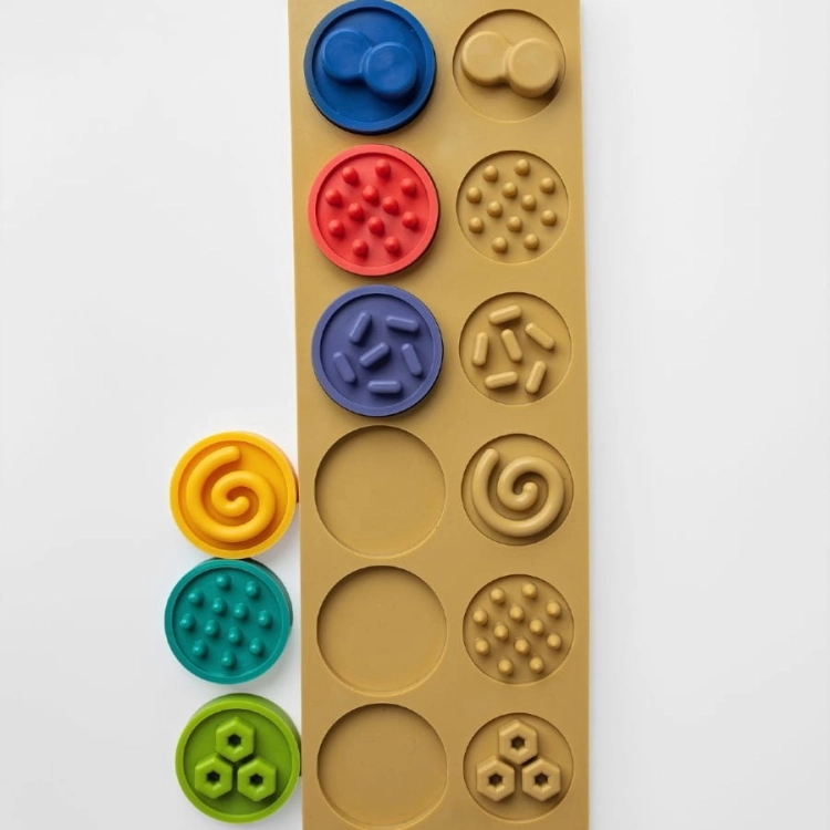 Puzzle sensoryczne kółeczka XL / Mom's Care