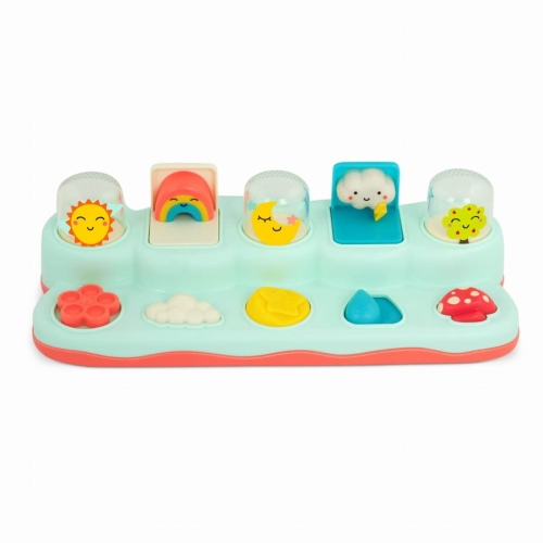 Interaktywna zabawka wystrzałowa Konsola pogodowa Pop-Up Buddies  B.toys
