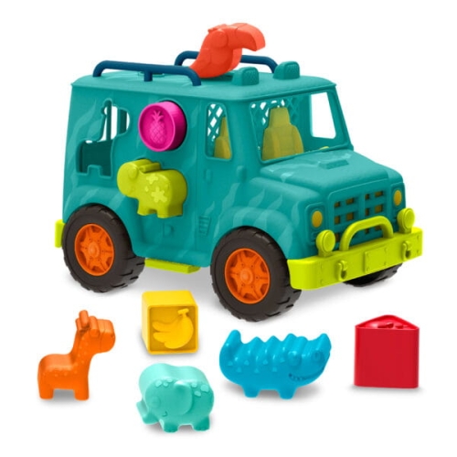 Ciężarówka Ratunkowa dla zwierząt - z klockami Sorterami Rollin’ Animal Rescue B.toys