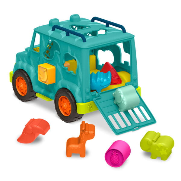Ciężarówka Ratunkowa dla zwierząt - z klockami Sorterami Rollin’ Animal Rescue B.toys