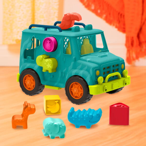 Ciężarówka Ratunkowa dla zwierząt - z klockami Sorterami Rollin’ Animal Rescue B.toys