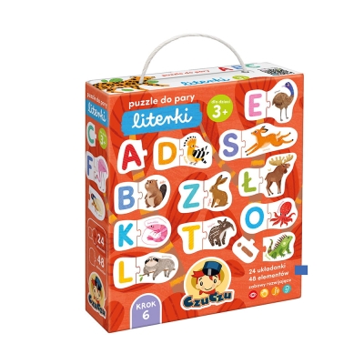 Puzzle do pary Literki 48el. 3+ / Czuczu