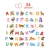 Puzzle do pary Literki 48el. 3+ / Czuczu