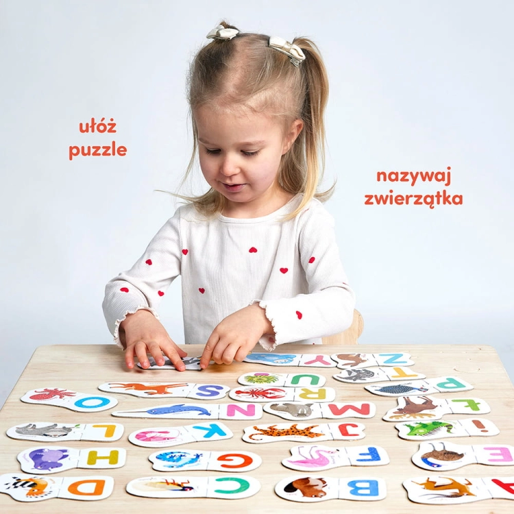 Puzzle do pary Literki 48el. 3+ / Czuczu