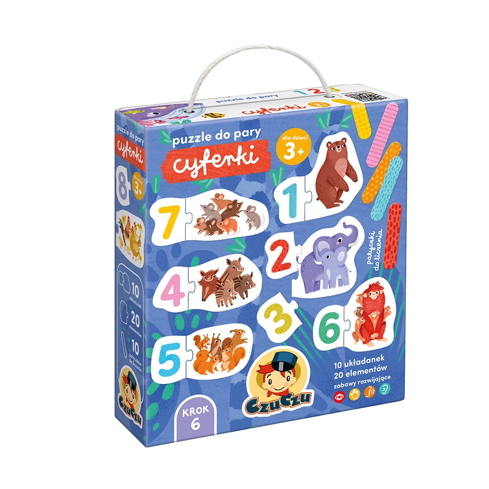 Puzzle do pary Cyferki 20el. 3+ / Czuczu