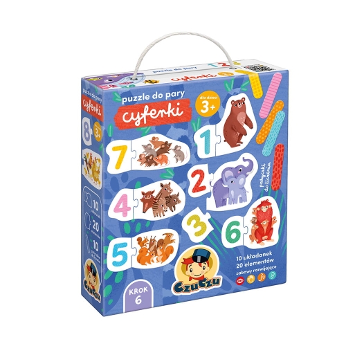 Puzzle do pary Cyferki 20el. 3+ / Czuczu