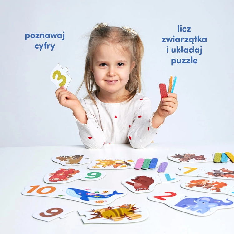 Puzzle do pary Cyferki 20el. 3+ / Czuczu