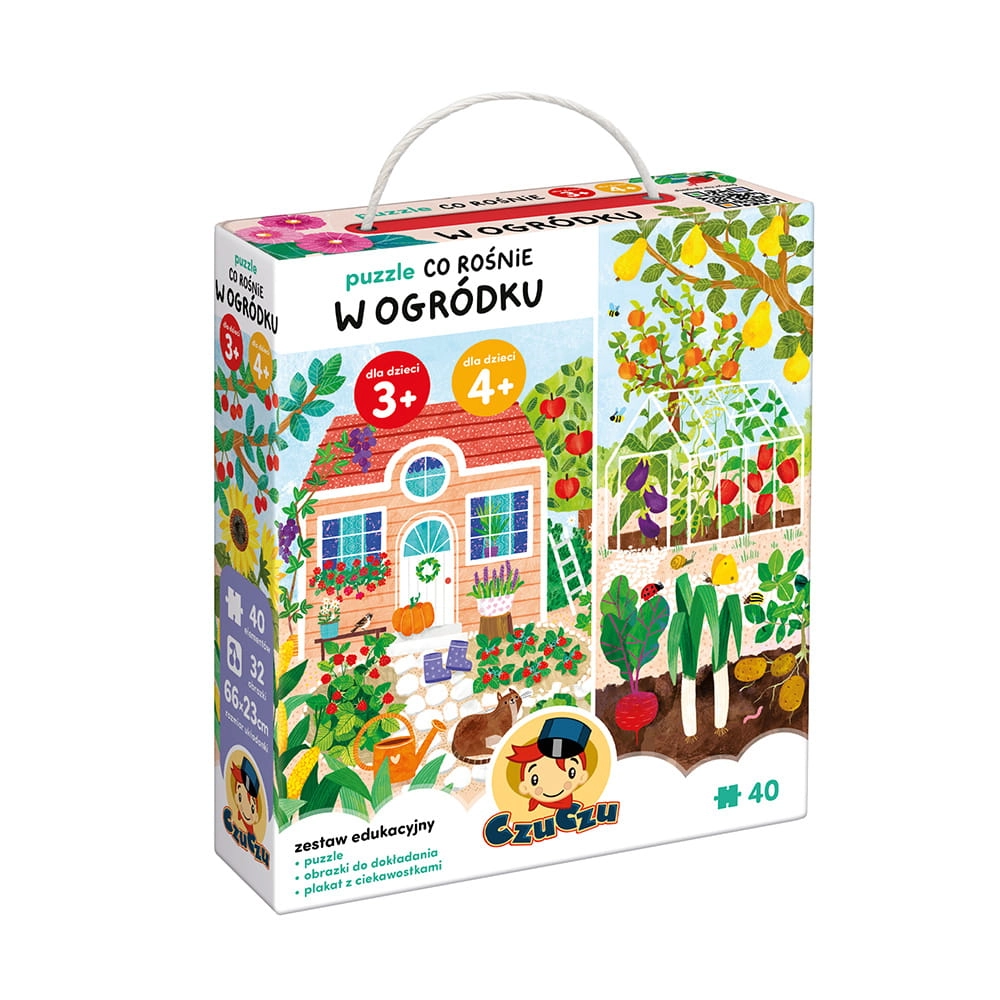 Puzzle Co rośnie W ogródku 40el. 3+ / Czuczu