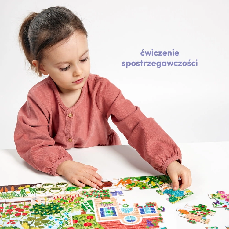 Puzzle Co rośnie W ogródku 40el. 3+ / Czuczu