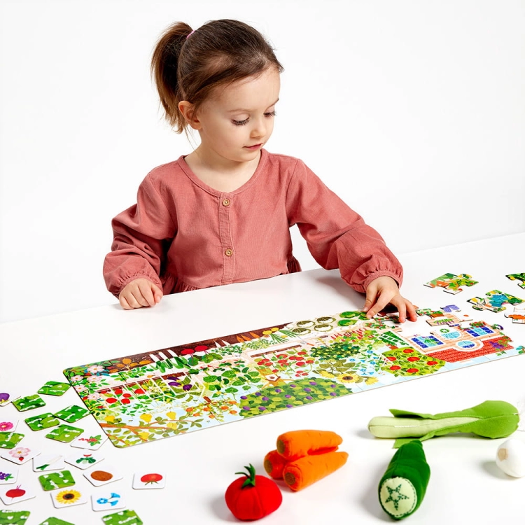 Puzzle Co rośnie W ogródku 40el. 3+ / Czuczu