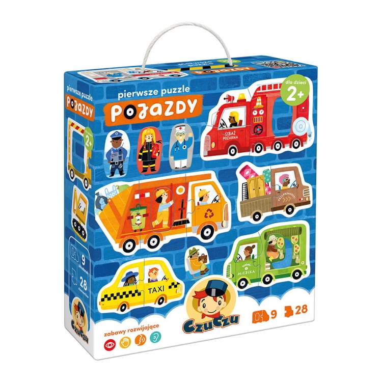 Pierwsze puzzle Pojazdy 28el 2+ / Czuczu