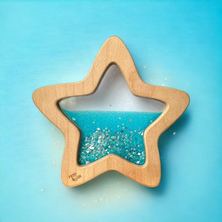 Sensoryczna Gwiazdka Blue świecąca w ciemności / Petit Boum