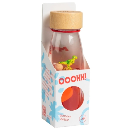 Butelka sensoryczna dwufazowa MOVE T-Rex / Petit Boum