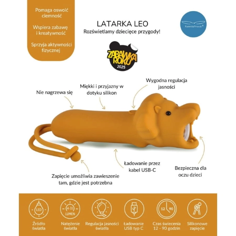 Latarka Lew LEO / Rabbit and Friends