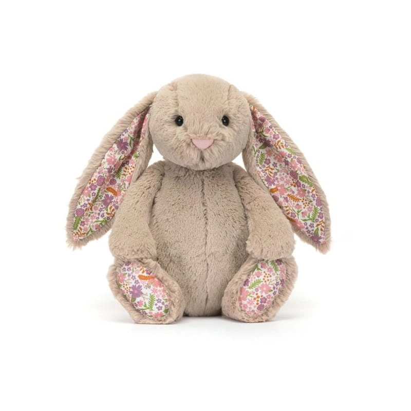 Króliczek Przytulanka z Kwiecistymi Uszami Beżowy „Petal” 31 cm / Jellycat