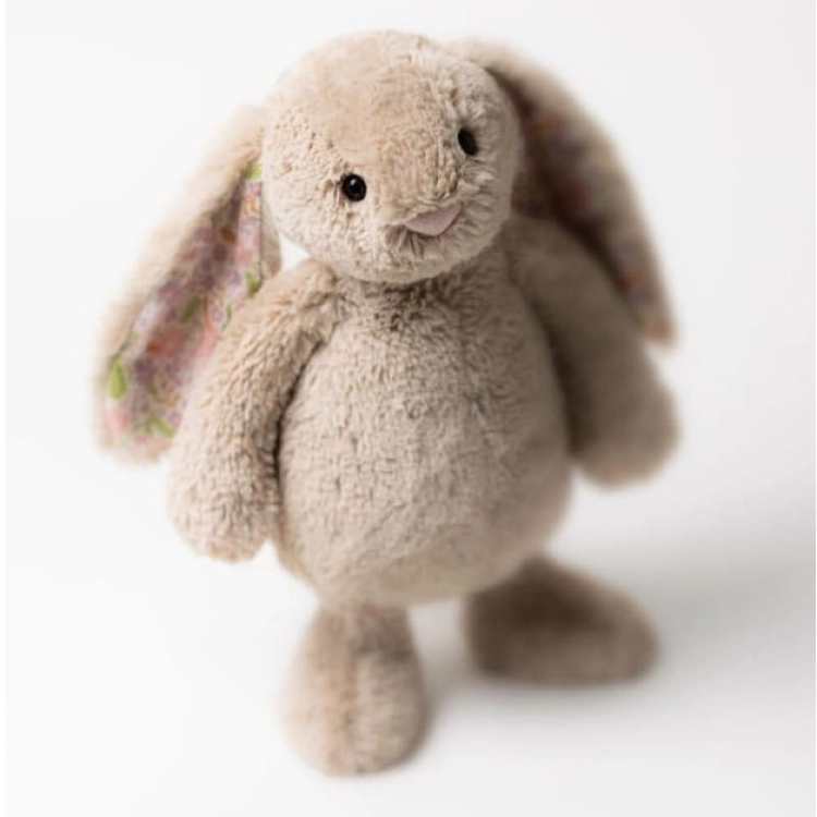 Króliczek z Kwiecistymi Uszami Beżowy „Petal” 31 cm / Jellycat