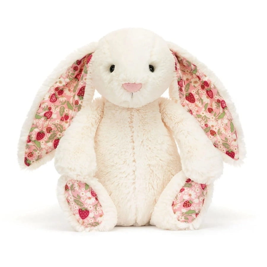 Króliczek Przytulanka z Kwiecistymi Uszami Kremowy „Berry” 31 cm / Jellycat
