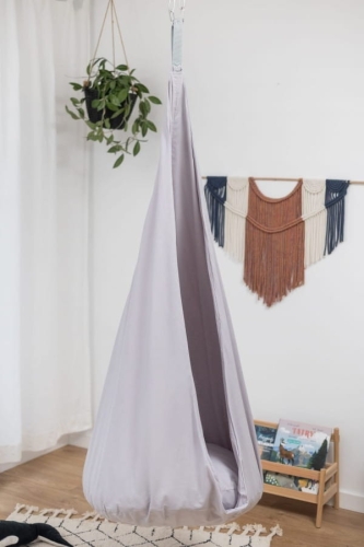 Huśtawka Kokon Dla Dzieci Kokon Szara Myszka — Bajum