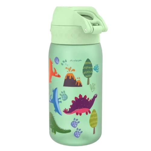 Bidon dla dzieci 350 ml – Zielony dinosaurs  ION8