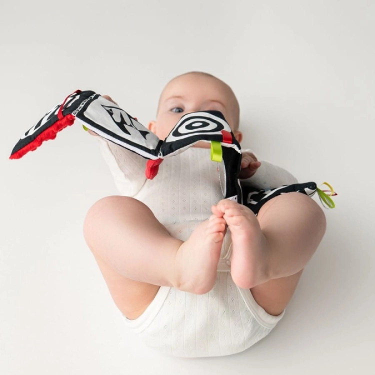 Niebieska książeczka sensoryczna  Mom's Care