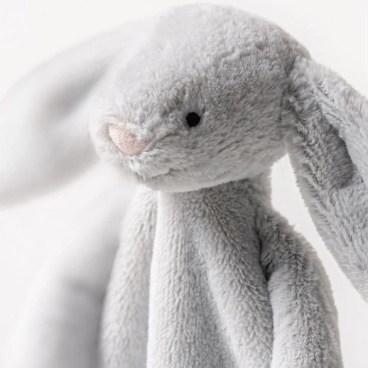 Króliczek Szmatka Przytulanka Srebrna 27 cm / Jellycat