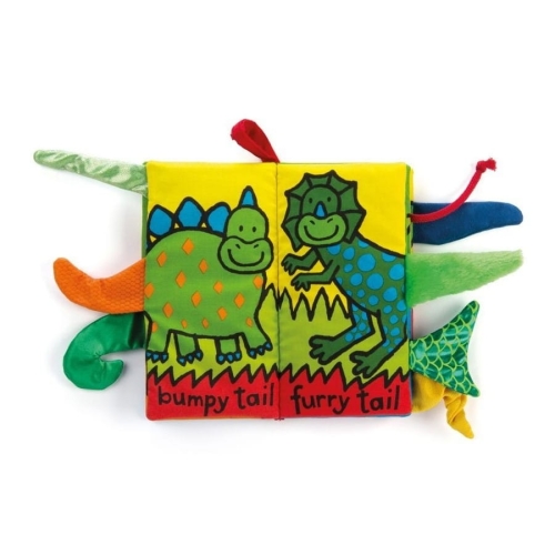 Książeczka sensoryczna Dino Tails 21cm / Jellycat