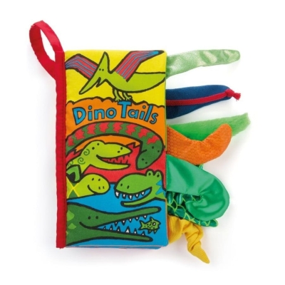 Książeczka sensoryczna Dino Tails 21cm / Jellycat